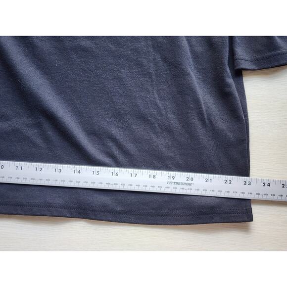 Top/Blouse-Quacker Factory-Black-Gold Studs-Round Neck-3/4 Sleeves-Size XL - Picture 9 of 11